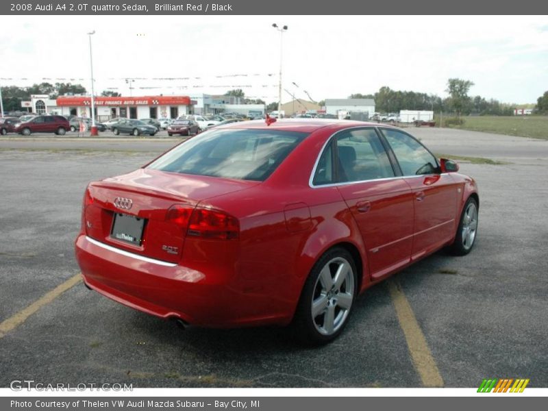 Brilliant Red / Black 2008 Audi A4 2.0T quattro Sedan