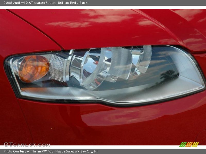 Brilliant Red / Black 2008 Audi A4 2.0T quattro Sedan