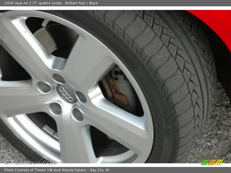 Brilliant Red / Black 2008 Audi A4 2.0T quattro Sedan