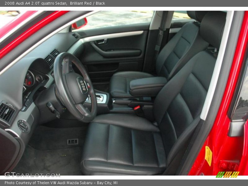 Brilliant Red / Black 2008 Audi A4 2.0T quattro Sedan