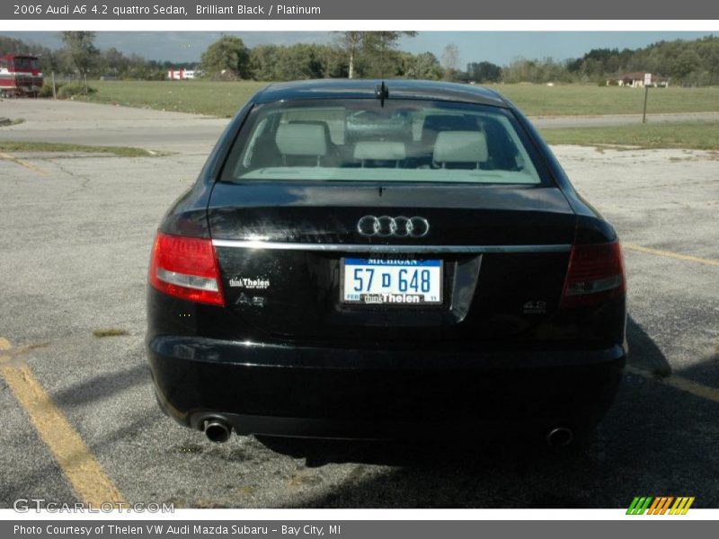 Brilliant Black / Platinum 2006 Audi A6 4.2 quattro Sedan