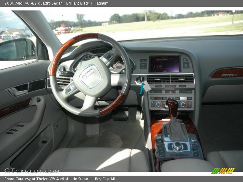 Brilliant Black / Platinum 2006 Audi A6 4.2 quattro Sedan