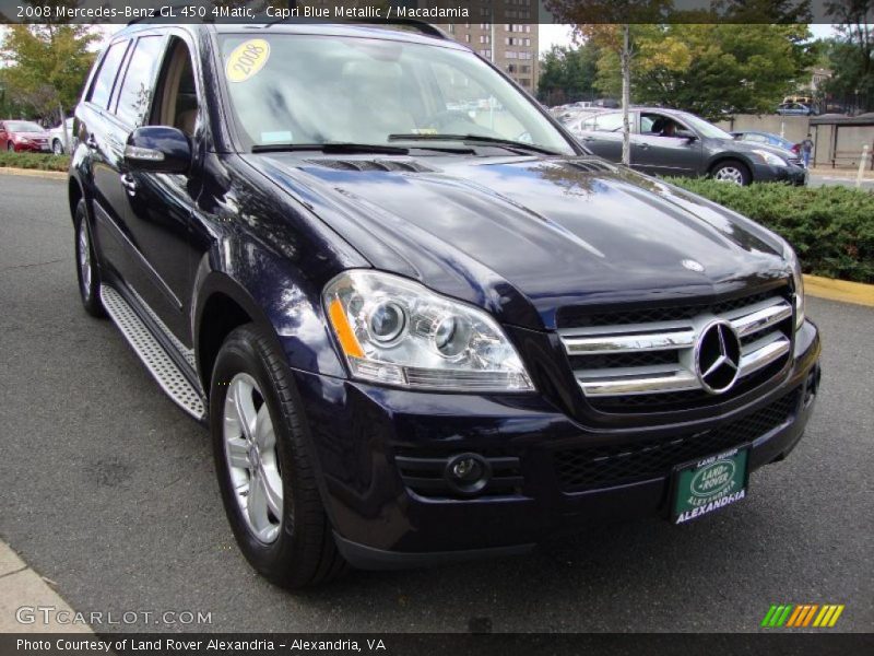 Capri Blue Metallic / Macadamia 2008 Mercedes-Benz GL 450 4Matic