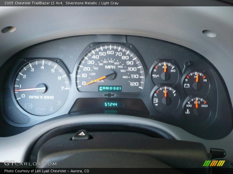 Silverstone Metallic / Light Gray 2005 Chevrolet TrailBlazer LS 4x4