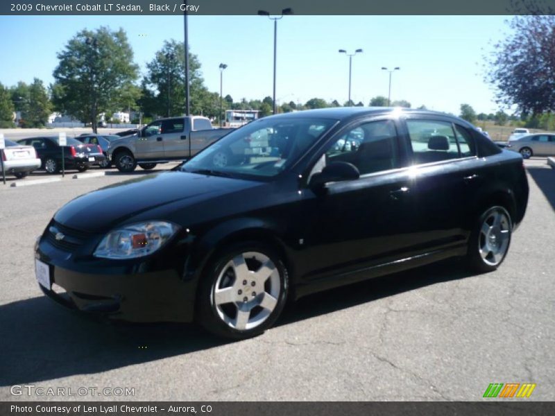 Black / Gray 2009 Chevrolet Cobalt LT Sedan