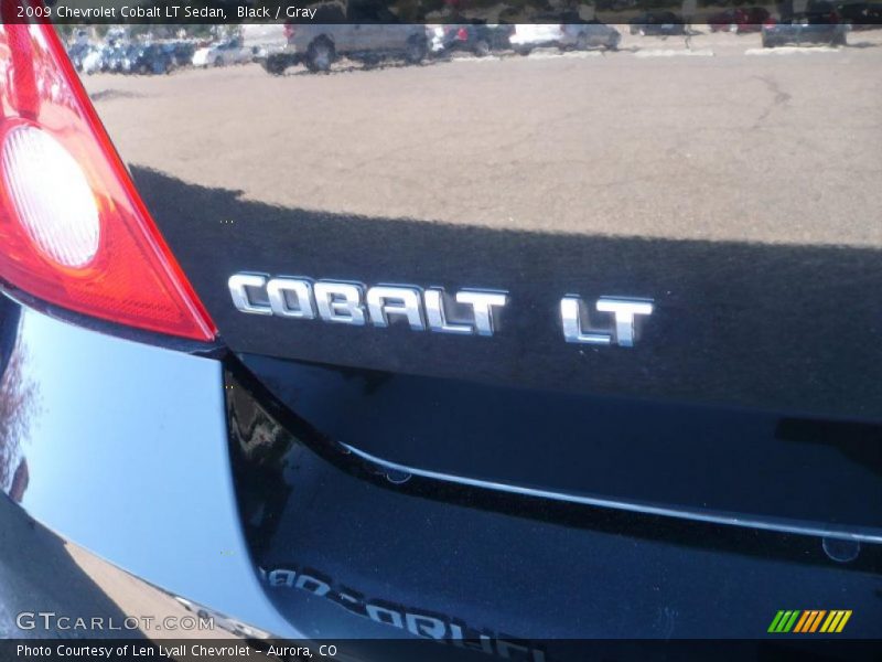 Black / Gray 2009 Chevrolet Cobalt LT Sedan
