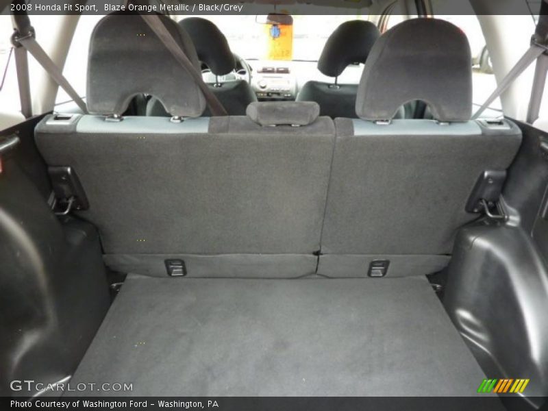 Blaze Orange Metallic / Black/Grey 2008 Honda Fit Sport