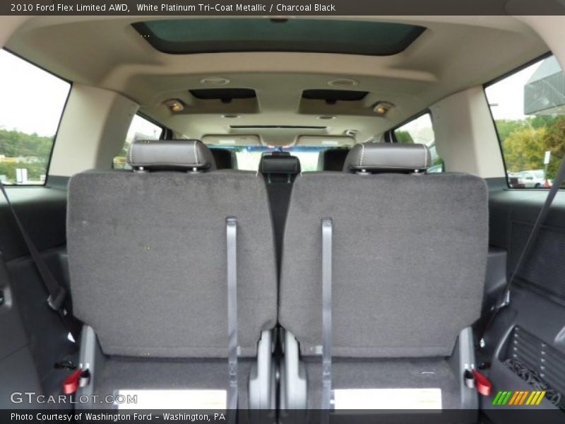 White Platinum Tri-Coat Metallic / Charcoal Black 2010 Ford Flex Limited AWD