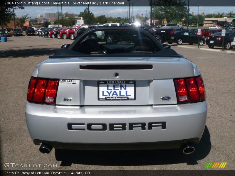 Silver Metallic / Dark Charcoal 2004 Ford Mustang Cobra Convertible