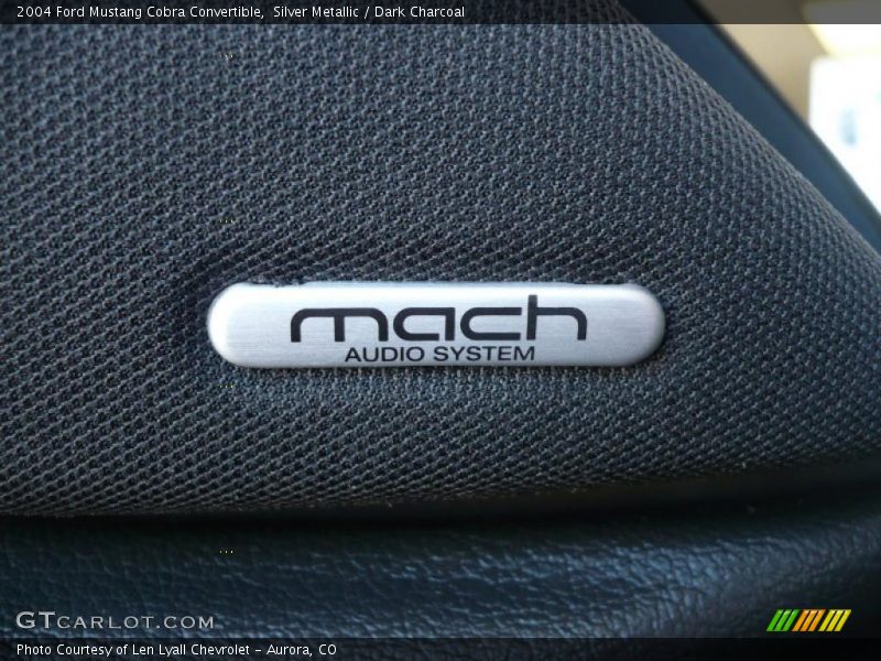 Silver Metallic / Dark Charcoal 2004 Ford Mustang Cobra Convertible