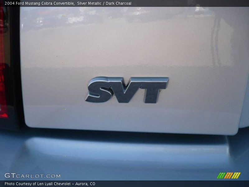 Silver Metallic / Dark Charcoal 2004 Ford Mustang Cobra Convertible