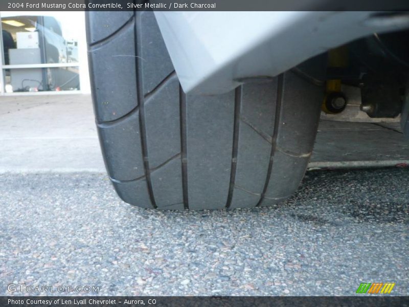 Silver Metallic / Dark Charcoal 2004 Ford Mustang Cobra Convertible