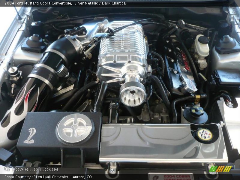 Silver Metallic / Dark Charcoal 2004 Ford Mustang Cobra Convertible