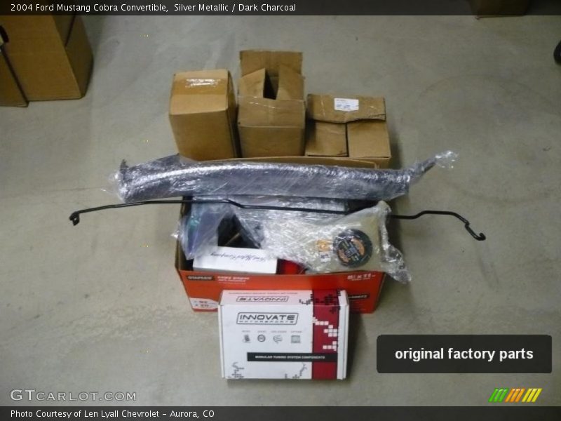 Silver Metallic / Dark Charcoal 2004 Ford Mustang Cobra Convertible
