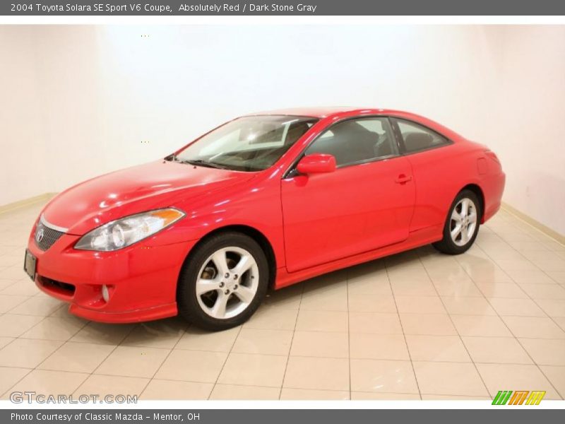 Absolutely Red / Dark Stone Gray 2004 Toyota Solara SE Sport V6 Coupe
