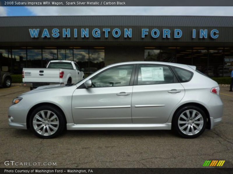 Spark Silver Metallic / Carbon Black 2008 Subaru Impreza WRX Wagon
