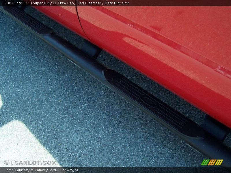 Red Clearcoat / Dark Flint cloth 2007 Ford F250 Super Duty XL Crew Cab