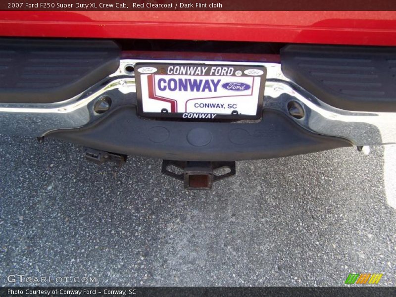 Red Clearcoat / Dark Flint cloth 2007 Ford F250 Super Duty XL Crew Cab