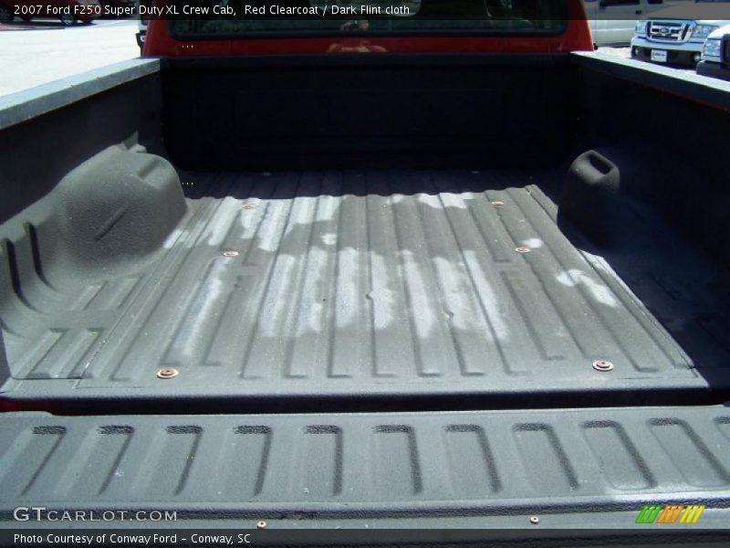 Red Clearcoat / Dark Flint cloth 2007 Ford F250 Super Duty XL Crew Cab