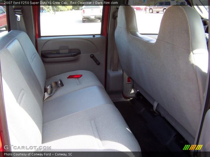 Red Clearcoat / Dark Flint cloth 2007 Ford F250 Super Duty XL Crew Cab