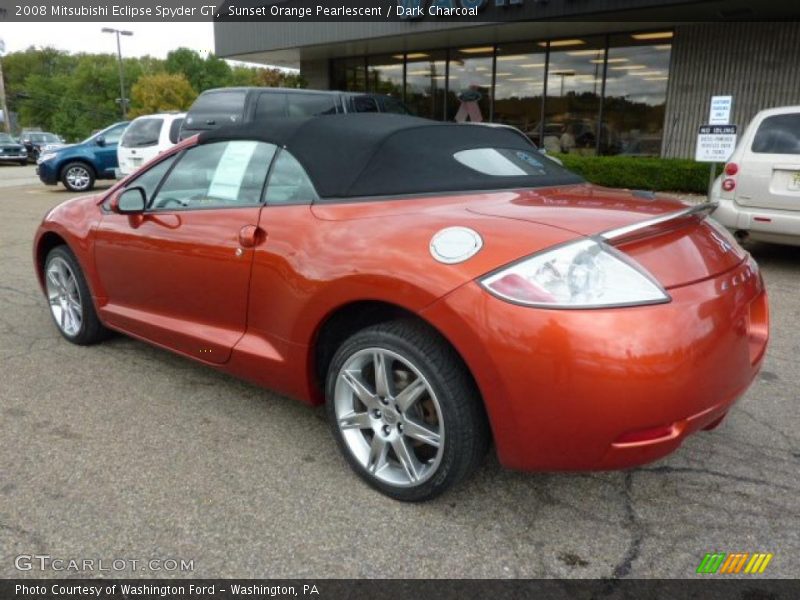 Sunset Orange Pearlescent / Dark Charcoal 2008 Mitsubishi Eclipse Spyder GT