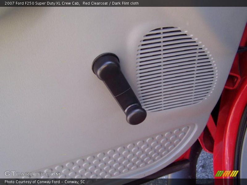 Red Clearcoat / Dark Flint cloth 2007 Ford F250 Super Duty XL Crew Cab
