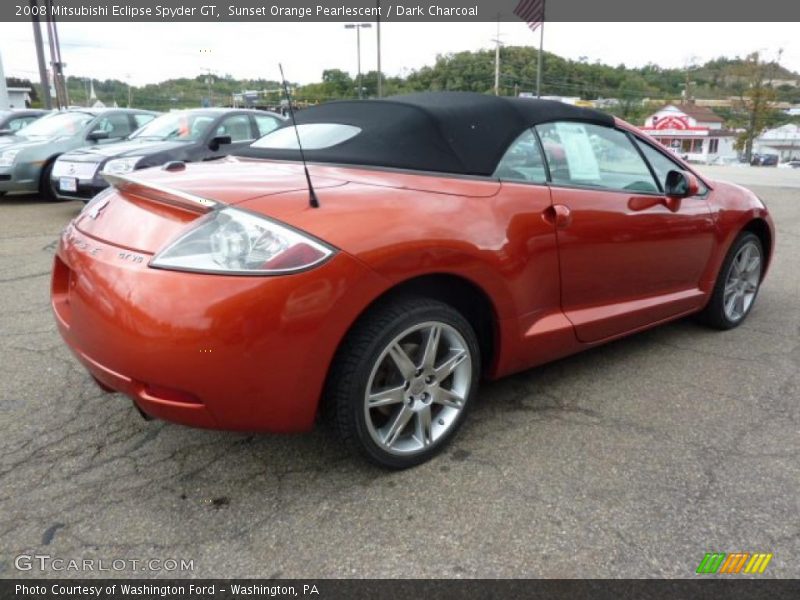 Sunset Orange Pearlescent / Dark Charcoal 2008 Mitsubishi Eclipse Spyder GT