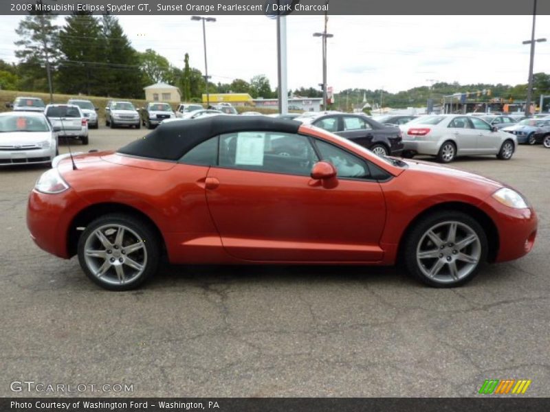 Sunset Orange Pearlescent / Dark Charcoal 2008 Mitsubishi Eclipse Spyder GT