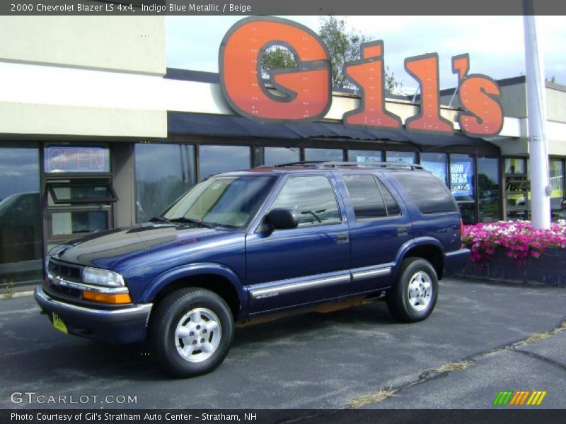 Indigo Blue Metallic / Beige 2000 Chevrolet Blazer LS 4x4