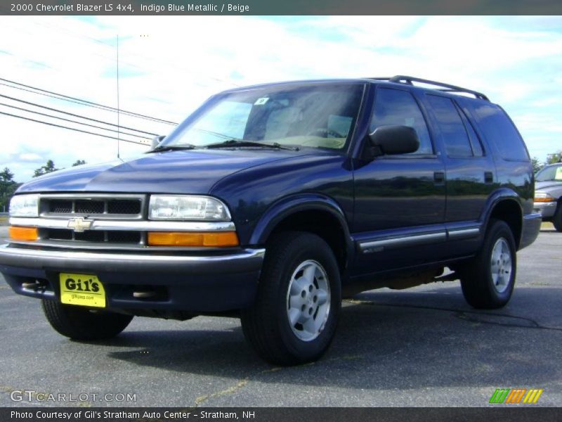 Indigo Blue Metallic / Beige 2000 Chevrolet Blazer LS 4x4