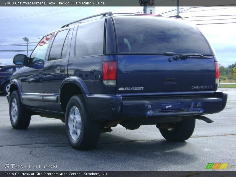 Indigo Blue Metallic / Beige 2000 Chevrolet Blazer LS 4x4