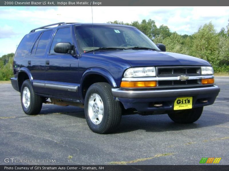 Indigo Blue Metallic / Beige 2000 Chevrolet Blazer LS 4x4