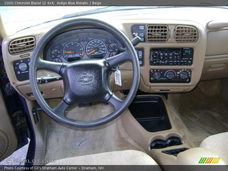 Indigo Blue Metallic / Beige 2000 Chevrolet Blazer LS 4x4