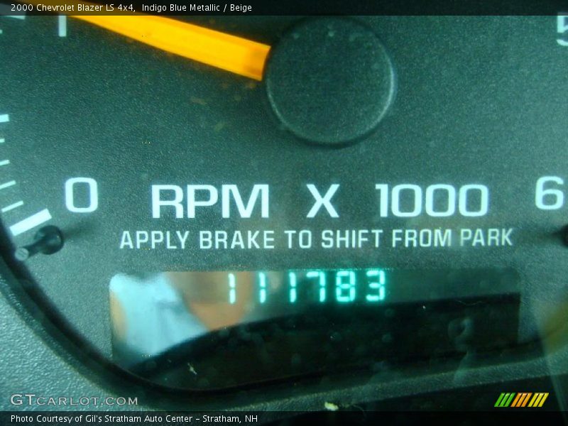 Indigo Blue Metallic / Beige 2000 Chevrolet Blazer LS 4x4