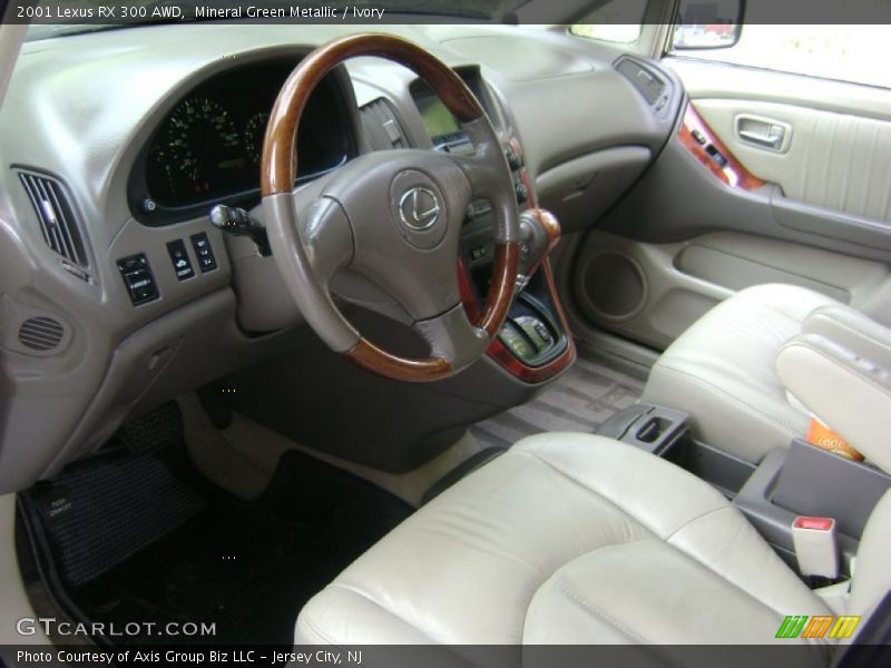 Mineral Green Metallic / Ivory 2001 Lexus RX 300 AWD