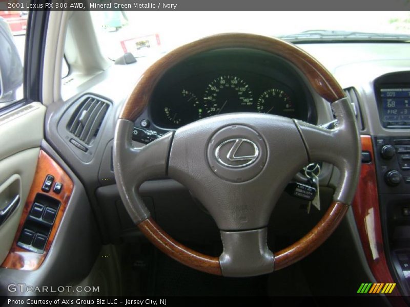 Mineral Green Metallic / Ivory 2001 Lexus RX 300 AWD