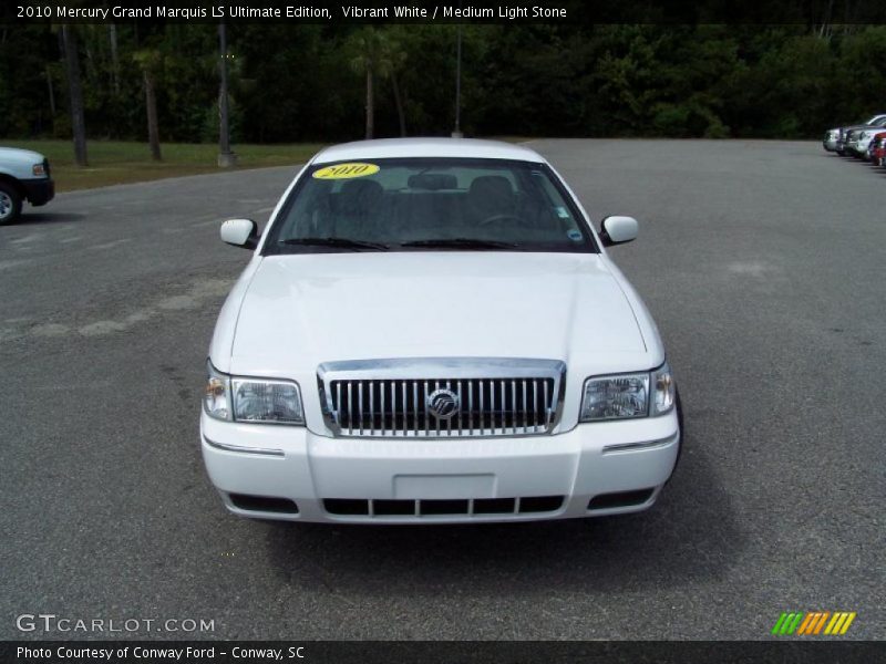 Vibrant White / Medium Light Stone 2010 Mercury Grand Marquis LS Ultimate Edition