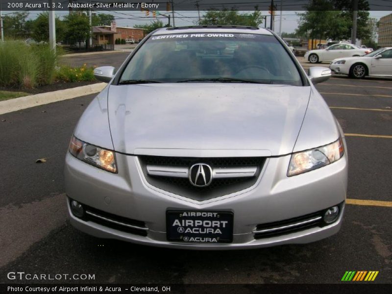 Alabaster Silver Metallic / Ebony 2008 Acura TL 3.2