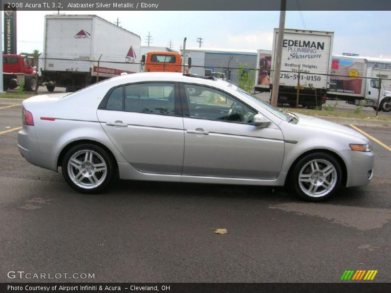 Alabaster Silver Metallic / Ebony 2008 Acura TL 3.2