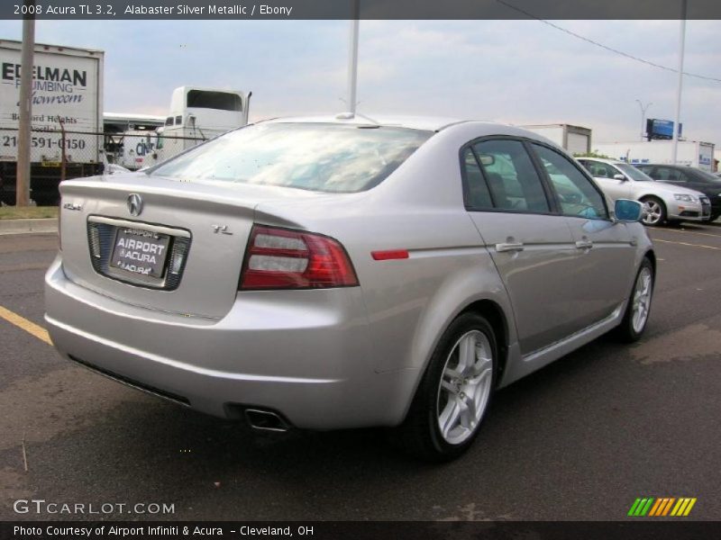 Alabaster Silver Metallic / Ebony 2008 Acura TL 3.2