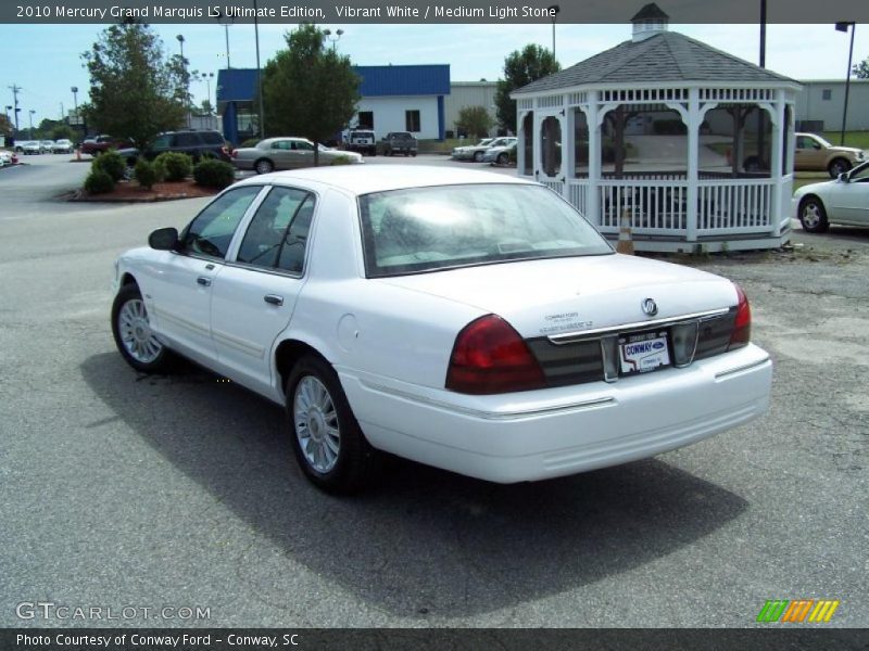 Vibrant White / Medium Light Stone 2010 Mercury Grand Marquis LS Ultimate Edition