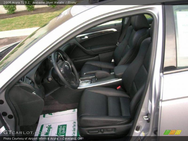 Alabaster Silver Metallic / Ebony 2008 Acura TL 3.2