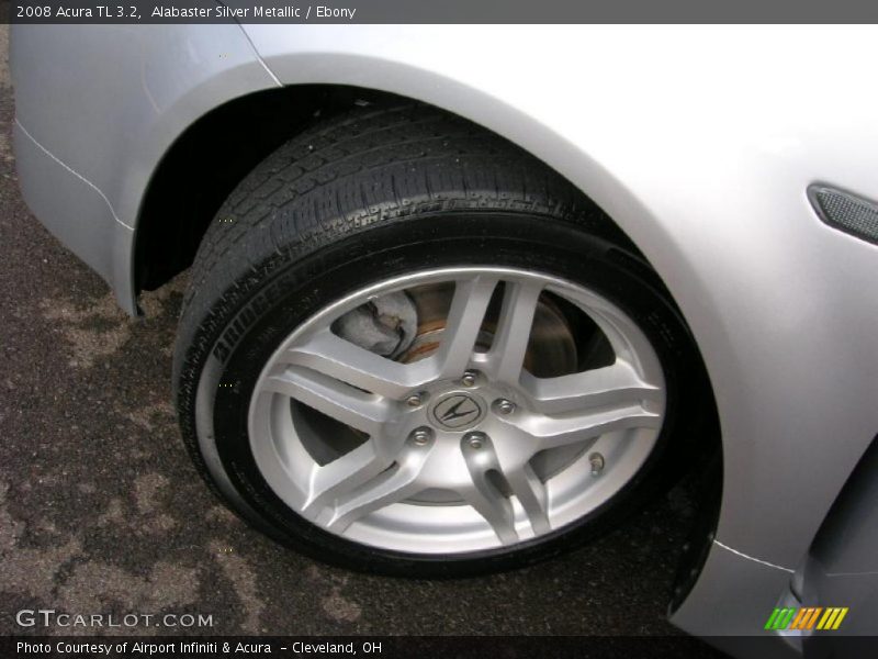 Alabaster Silver Metallic / Ebony 2008 Acura TL 3.2