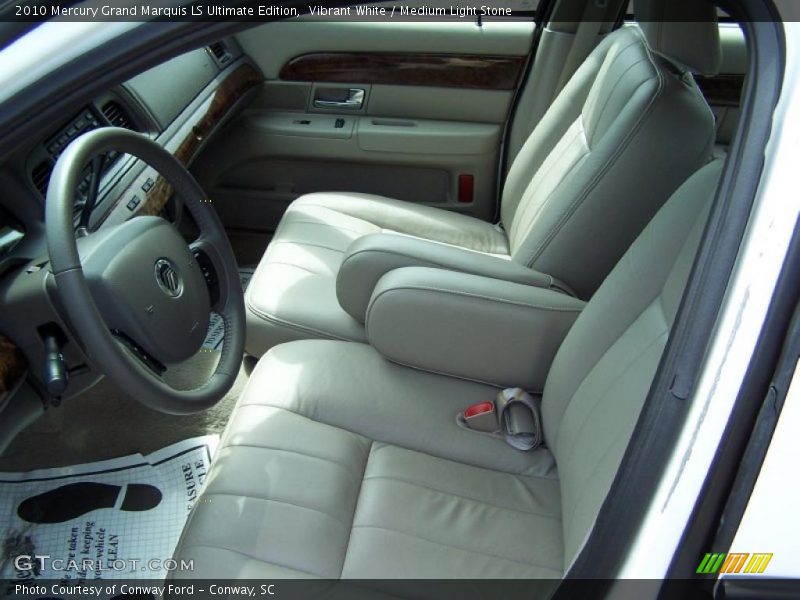 Vibrant White / Medium Light Stone 2010 Mercury Grand Marquis LS Ultimate Edition