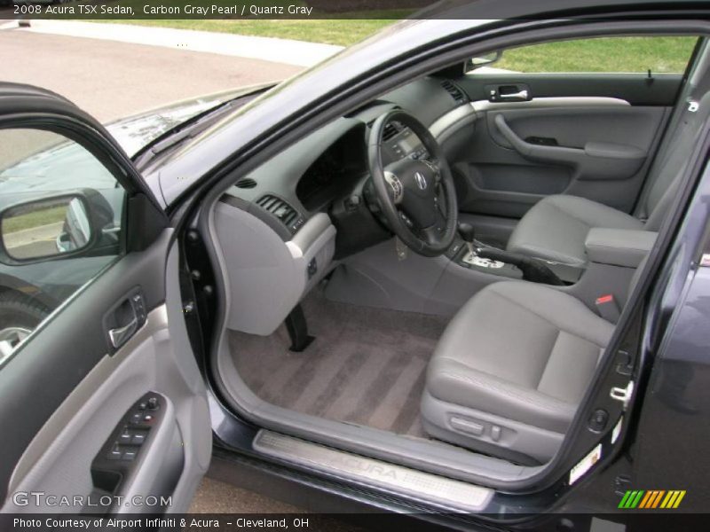 Carbon Gray Pearl / Quartz Gray 2008 Acura TSX Sedan