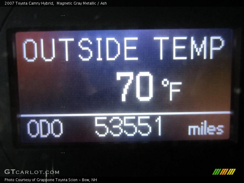 Magnetic Gray Metallic / Ash 2007 Toyota Camry Hybrid