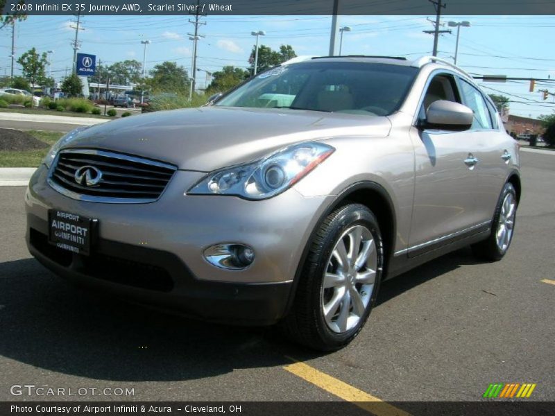 Scarlet Silver / Wheat 2008 Infiniti EX 35 Journey AWD