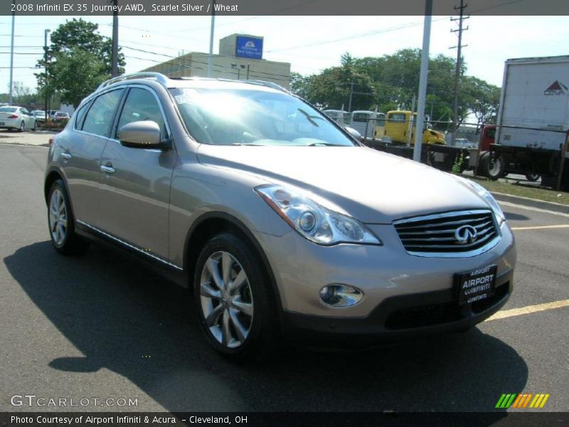 Scarlet Silver / Wheat 2008 Infiniti EX 35 Journey AWD