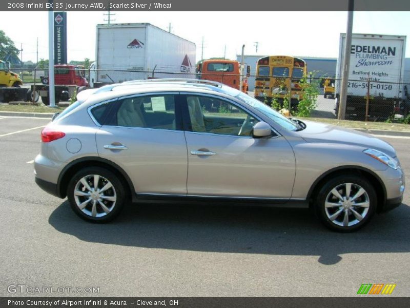 Scarlet Silver / Wheat 2008 Infiniti EX 35 Journey AWD