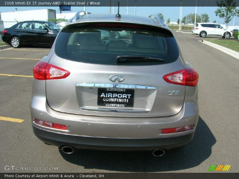 Scarlet Silver / Wheat 2008 Infiniti EX 35 Journey AWD